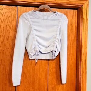 Women's blue cropped sweater from Kendall & Kylie, size small